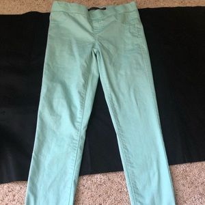 Turquoise jeggings